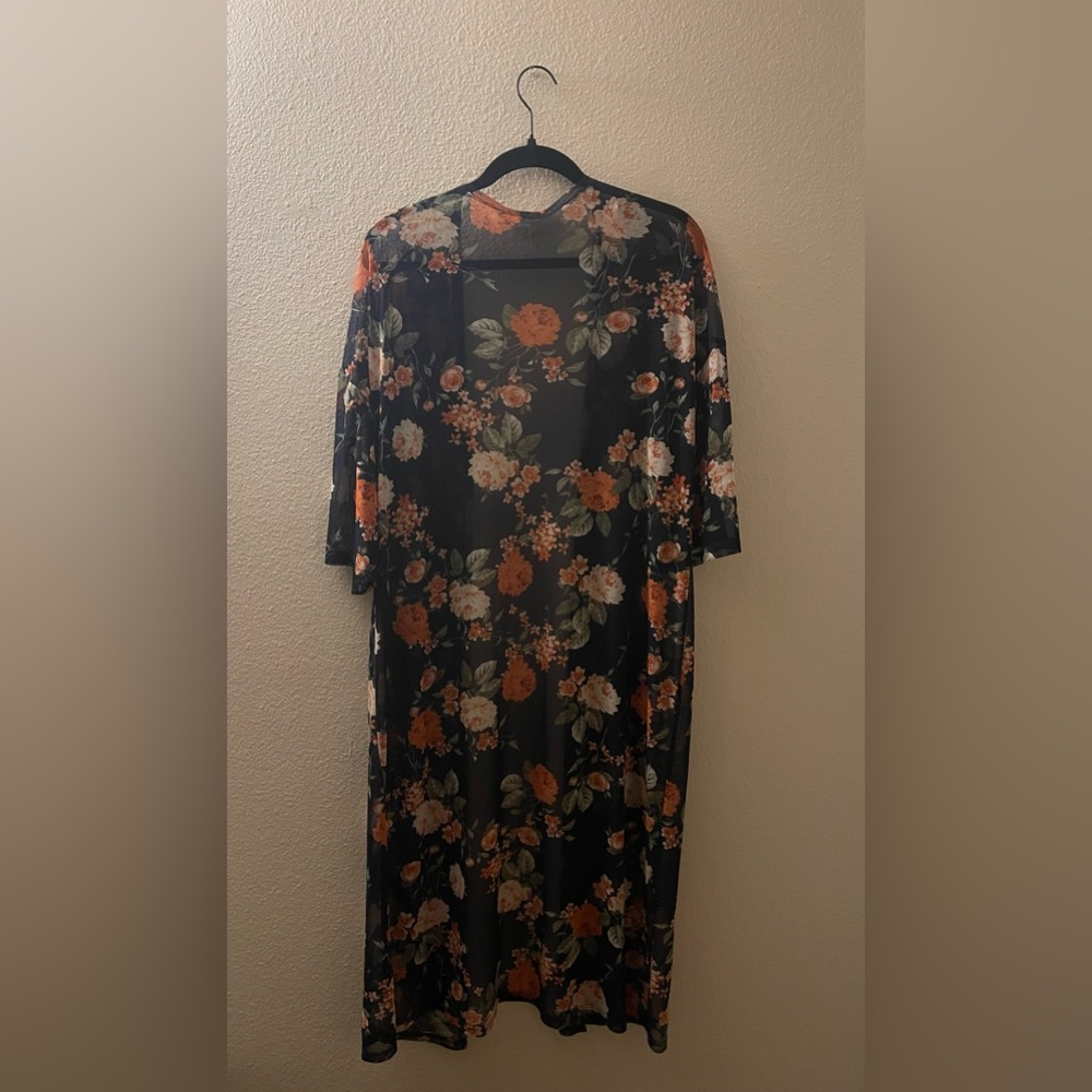 Ultra Flirt Floral Kimono/Duster - Picture 6 of 6